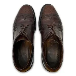 Vintage 70s Mens Towncraft Brown Leather Longwing Oxfords Size 10 D V-Cleat Towncraft | Shoes | Vintage 7s Mens Towncraft Brown Leather  main image 4